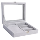 Practical Earrings Ring Organizer Velvet Bracelet Box Jewelry Storage Case