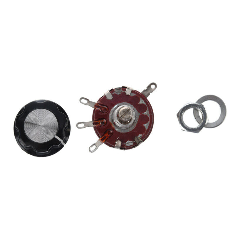 Replacement 6mm Shaft Dia 470K Ohm 2W Pots Potentiometer w Knob S8F2