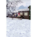 Xmas Theme Photography Art Cloth Backdrop Wall Studio Prop Family Decor (F)