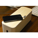 2Pcs ABS Cable Manegement Box Cord Organizer Charger Hide Tidy Cover Tray