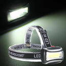 Mini COB LED Headlamp 3 Modes Headlight Head Flashlight Torch Outdoor Camping
