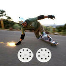 2 pcs Replacement Slider Block for Skateboard Longboard Sliding Gloves White