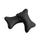Travel Car Auto Seat Head Neck Rest Leather Cushion Pad HeadRest Bone Pillow