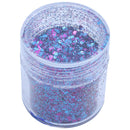 5 bottle Glitter Eye Shadow Nail Art Face Body Tatto Powder U6H2