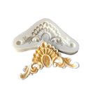 Lace corner Shape Silicone wedding Cake Decoration cake Candy Cookie Mould DI JR