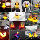 Yellow Duckling Helmet with Light Wind Ring Bike Bells for Bicycle Motorcycle
