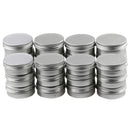 24pc 10g Round Aluminium Tin Pot Nail Art Lip Gloss Container With Screw Lid