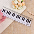 Creative Piano Keyboard Ruler 15cm 6in Musical  Black and White Plasti OZ