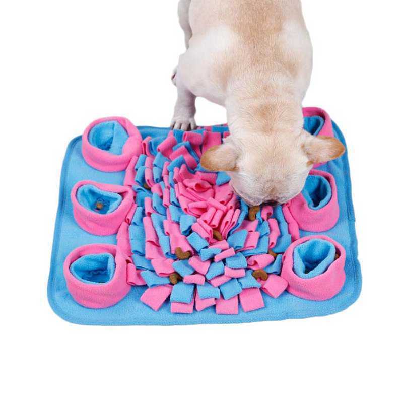 Dog Snuffle Feeding Mat Washable Pet Training Mat Sniffing Soft Fleece Pad