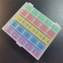 25pcs Colorful Plastic Shutter Spools Core Sewing Machine Bobbins Thread Spools#