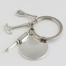 Mini Hand Tool Keychain Keyring For Dad Fathers Day Key Ring Chain Daddy Gift x1