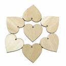 Blank Wooden Heart Embellishments for Crafts Pack of 25 N3F3
