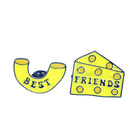 2pcs/set macaroni & cheese block pin Best friends pins Cute enamel pin Brooch MO