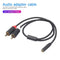 0.4m RCA Cable 2 RCA Male to Female 3.5mm Jack Adapter Audio Cable Cord