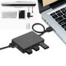 USB 3.0 HUB 4 Port 5Gbps Super Speed Plastic USB Hub Splitter for Laptop PC