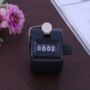 Clicker Counter 4 Digit Number Counters Plastic Shell Hand Held(Black)