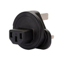 Wa-0183 Uk Male Iec 320 C13 Adapter, Uk 3 Pole Male To Iec Female Adapter C1X8