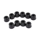 10 Pcs 21mm x 15mm Black Conical Recessed Rubber Feet Bumpers Padskos TO