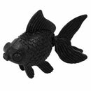 3 Pieces Plastic Artificially Floating tail Fish Tank Goldfish Decor Black N9H6