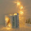 10LED Crack Metal Star Light String Party Wedding Christmas Home Lamp Decor