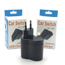 Car Truck 220V Wall Power to 12V Cigarette Lighter Adapter Converter EU Plug