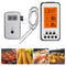Instant Read Wireless Digital BBQ Meat Thermometer w/ Dual Probes Time Alarm