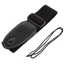Durable Guitar Belt With PU leather Ends Fits for Guitar & Bass Accessory Black