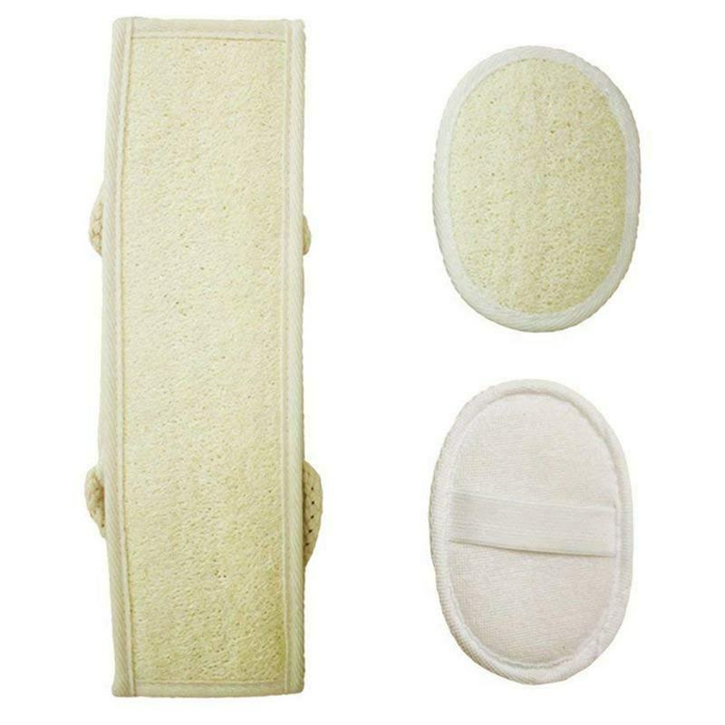 Loofah Exfoliating Back Scrubber For Shower, Double Side Scrubbing Strap, B N9I2