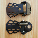One Pair Metal Mountain Bike Rear Foot Pedal Thicken Bicycle Rear Folding P W3O5