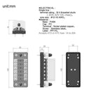 Car Marine Boat 6 Way Blade Fuse Box Holder ATC ATO Fuse Block DC 32V-12V