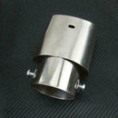 Universal Chrome Stainless Steel Car Rear Round Exhaust Muffler New Pipe Ta