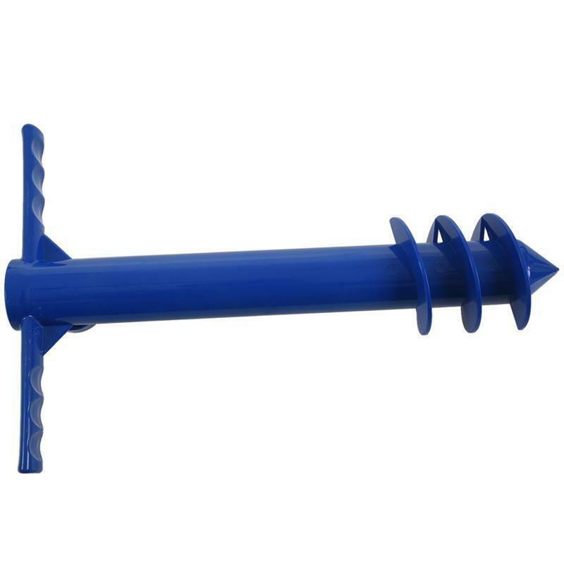 Beach Umbrella Sand Anchor Stand Holder 3-Tier Screw, One Size Fits All Saf