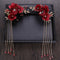 Flower Long Tassel Hairpin Hair Clip Bridal Wedding Headdress Accessory Deluxe