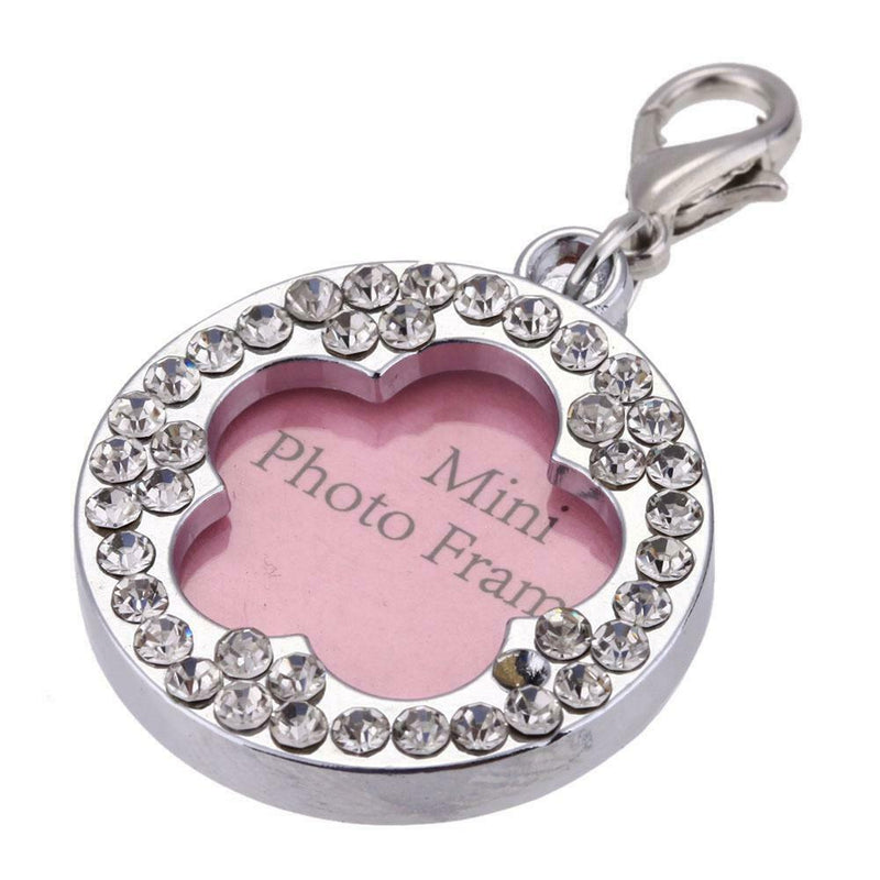 Pet Dog Flower Blossom Alloy Name Card Anti Lost Dog ID Address Name Label A