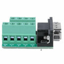 RS232 Serial to Terminal DB9 Male Adapter Connector Signals Terminal Module E1T6