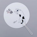 Hand Fan Cute Travel Fan Unicorns cactus cat Shape Cloth Fan Japanese Style ME