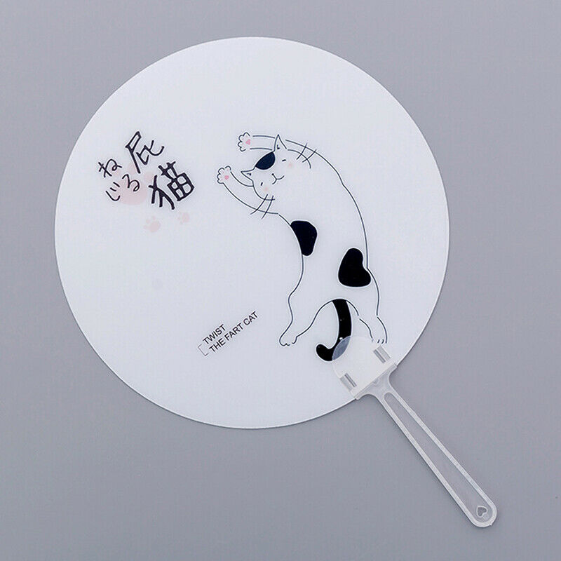 Hand Fan Cute Travel Fan Unicorns cactus cat Shape Cloth Fan Japanese Style ME