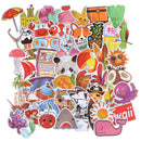 50x Cute Cartoon Stickers DIY Laptop Luggage Guitar Bicycle Skateboard Decals Gw