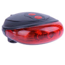 Bike Bicycle Rear Tail Light 5 LED Safety Warning Red Lamp 7 Modes