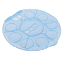 10 Wells Watercolor Box Color Mixing Paint Box Storage Palette Boxes Blue