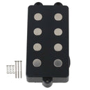 Noiseless Good Balance 4 String Bass Humbucker Double Coil Pickup Black For