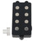 Noiseless Good Balance 4 String Bass Humbucker Double Coil Pickup Black For