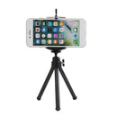 360 Rotatable Camera Tripod Photo Live Video Bracket w/ Phone Clip (Black)