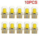 10x T10 194 168 W5W COB 4 SMD LED CANBUS Silica Bright Light White License L7F2