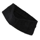 Black Spa Bathing Terry Elastic Headband Hair Tie Band 2 Pcs