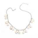 Behemian Shell Choker Necklace Women Beach Boho Sea Shell Pendant Chain Nec