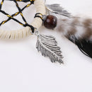 Mini handmade dream catcher with feather wall or car hanging decoration   Z