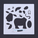 Dairy Cattle Cow Craft Puzzle Die Cutting Stencil Scrapbooking DIY Decor