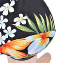 Women Floral Waterproof Spandex Stretch Swimming Cap Bathing Hat  lj