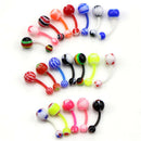 20Pcs/Set Mixed Acrylic Navel Button Belly Bar Ring Piercing Body Jewe OZ